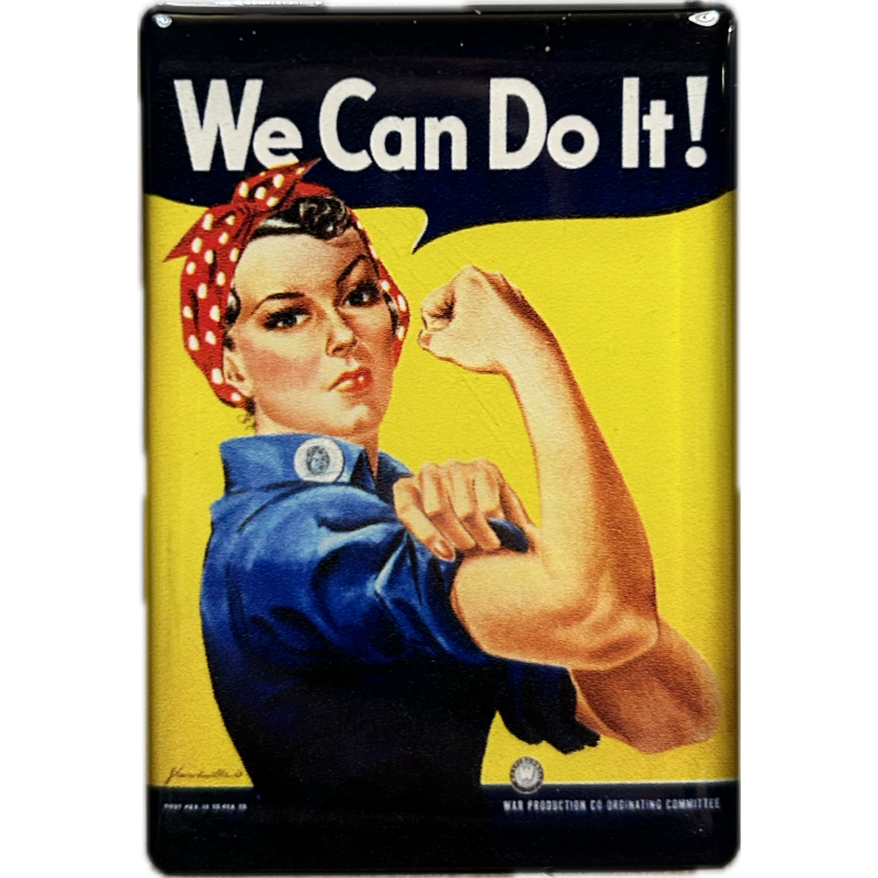 Magnet, We Can Do It!, résine Magnet, We Can Do It!, résine