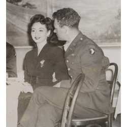Photographie, officiers, Co. E, 502nd PIR, 101st Airborne Division, New York, 1943