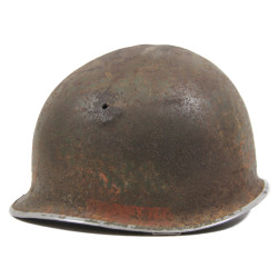 Helmet, M1, Fixed Loops, NCO, Battle-Damaged, Normandy