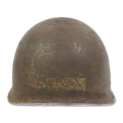 Helmet, M1, Fixed Loops, NCO, Battle-Damaged, Normandy