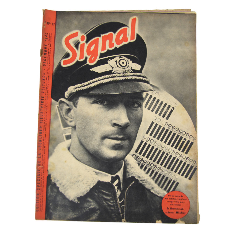 Magazine, Signal, December 1940, French Edition, Oberstleutnant Werner Mölders
