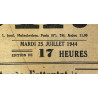 Newspaper, Belgian, Le Soir, July 25, 1944