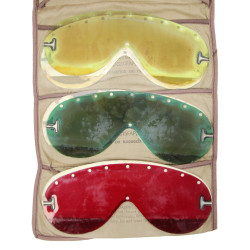 Goggles, Polaroid, No. 1021, US Army, with Canvas Case and Spare Lenses
