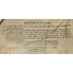 Lunettes Polaroid, No. 1021, US Army, avec étui en toile et écrans interchangeables