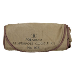 Goggles, Polaroid, No. 1021, US Army, with Canvas Case and Spare Lenses