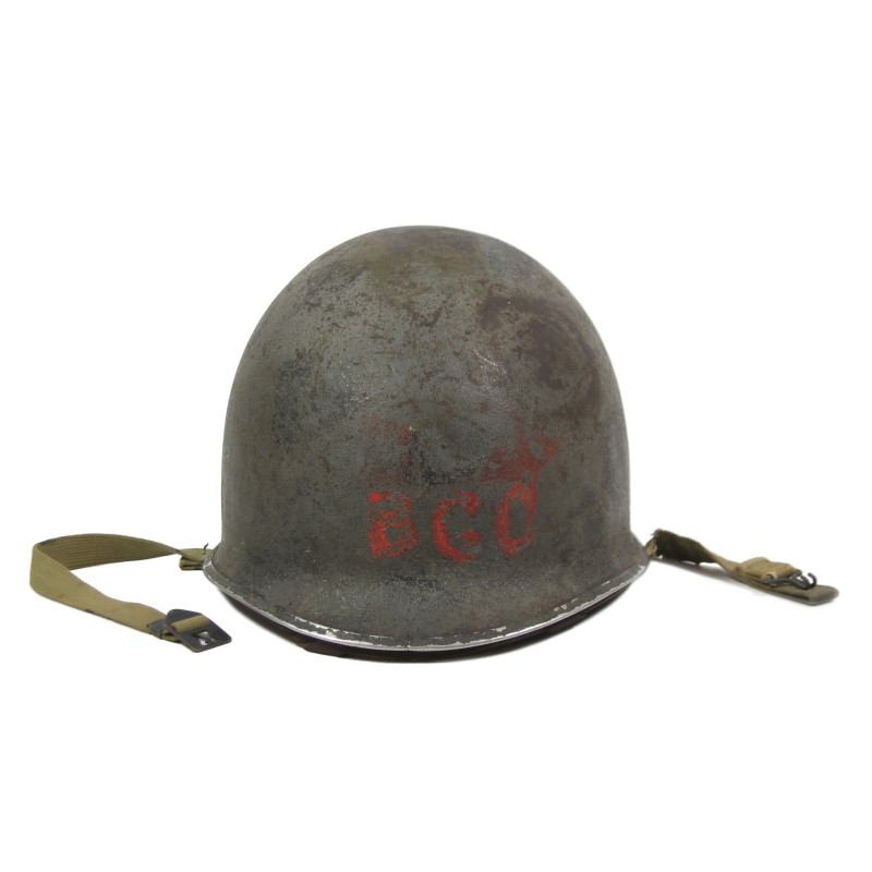 Helmet, M1, Fixed Loops, US Navy, Camouflaged, Westinghouse Liner Helmet, M1, Fixed Loops, US Navy, Camouflaged, Westinghouse Liner