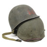Casque M1, pattes fixes, US Navy, camouflé, liner Westinghouse