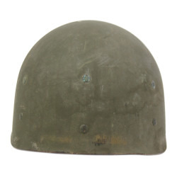 Helmet, M1, Fixed Loops, US Navy, Camouflaged, Westinghouse Liner
