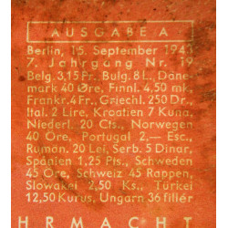Magazine, Die Wehrmacht, 15 septembre 1943