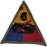 Patch, 6th Armored Division, Green Back, 1943