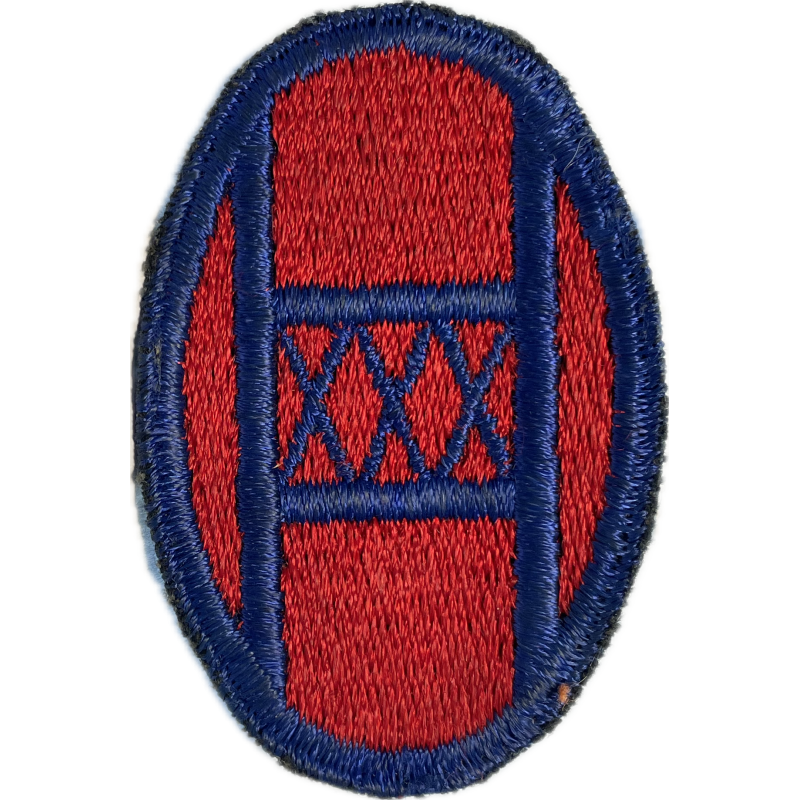 Insigne, 30th Infantry Division, dos vert, 1943 Insigne, 30th Infantry Division, dos vert, 1943