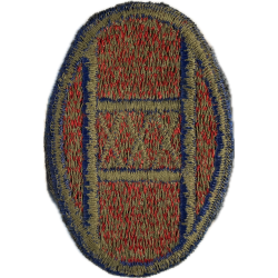 Insigne, 30th Infantry Division, dos vert, 1943
