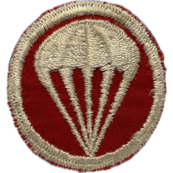 Insigne de calot parachutiste, génie / artillerie, twill