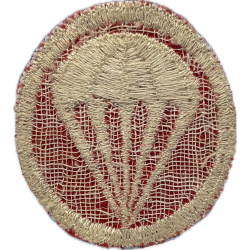 Insigne de calot parachutiste, génie / artillerie, twill