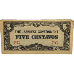 Billet, 5 centavos, Philippines