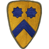 Patch, 2nd Cavalry Division, OD border, Green Back