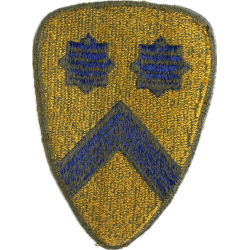 Insigne, 2nd Cavalry Division, bord vert, dos vert