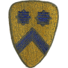 Insigne, 2nd Cavalry Division, bord vert, dos vert