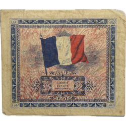 Banknote, 5 Francs, Invasion Money, 1944