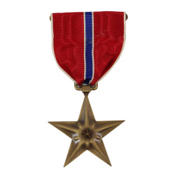 Medal, Bronze Star, in Case, with Certificate, Pfc. Anthony Calandriello, Co. F, 357th Inf. Regt., 90th Infantry Division, ETO