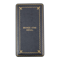 Coffret médaille et diplôme, Bronze Star, Pfc. Anthony Calandriello, Co. F, 357th Inf. Regt., 90th Infantry Division, ETO
