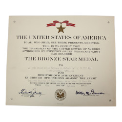 Medal, Bronze Star, in Case, with Certificate, Pfc. Anthony Calandriello, Co. F, 357th Inf. Regt., 90th Infantry Division, ETO
