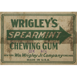 Box, Chewing Gum, WRIGLEY'S, Spearmint, with One Pack, Untouched