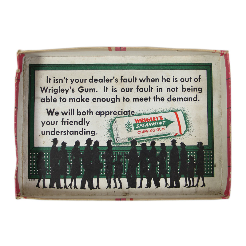 Box, Chewing Gum, WRIGLEY'S, Spearmint