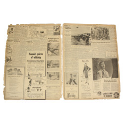 Journal, The Sun, New York, 13 juin 1944, "Americans Attack in Cherbourg Area"