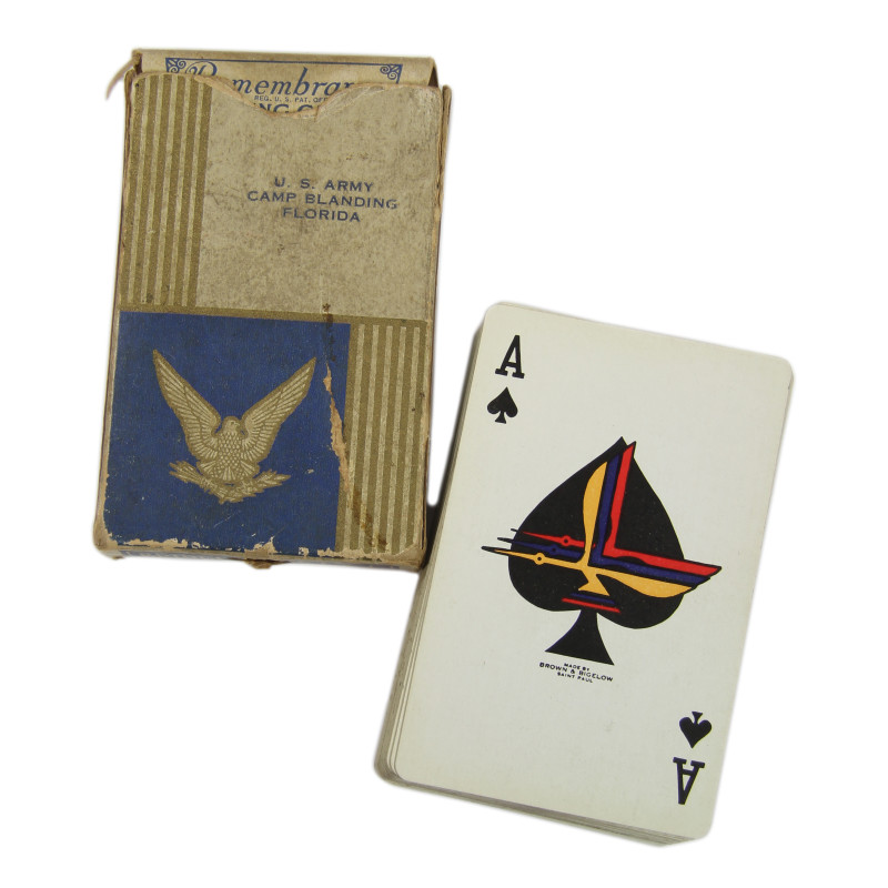 Cards, Playing, Remembrance, US Army, Camp Blanding