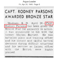 Coat, Parachute Jumper, M-1942, Reinforced, 1st Lt. Rodney Parsons, Co. D, 502nd PIR, 101st Airborne Division, ETO