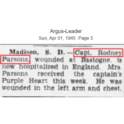 Coat, Parachute Jumper, M-1942, Reinforced, 1st Lt. Rodney Parsons, Co. D, 502nd PIR, 101st Airborne Division, ETO