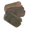 Plaques d'identité, Dog Tags, S/Sgt. Stephen Calek, 309th Service Group, 9th Air Force, USAAF, ETO