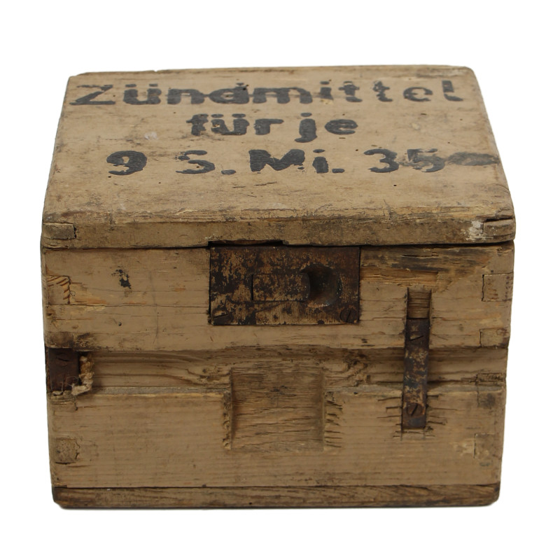 Boîtier pour 9 détonateurs de mine antipersonnel allemande, S.Mi.35, 1943