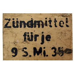 Box, Wood, for 9 Fuzes, Mine, Antipersonnel, German, S.Mi.35, 1943