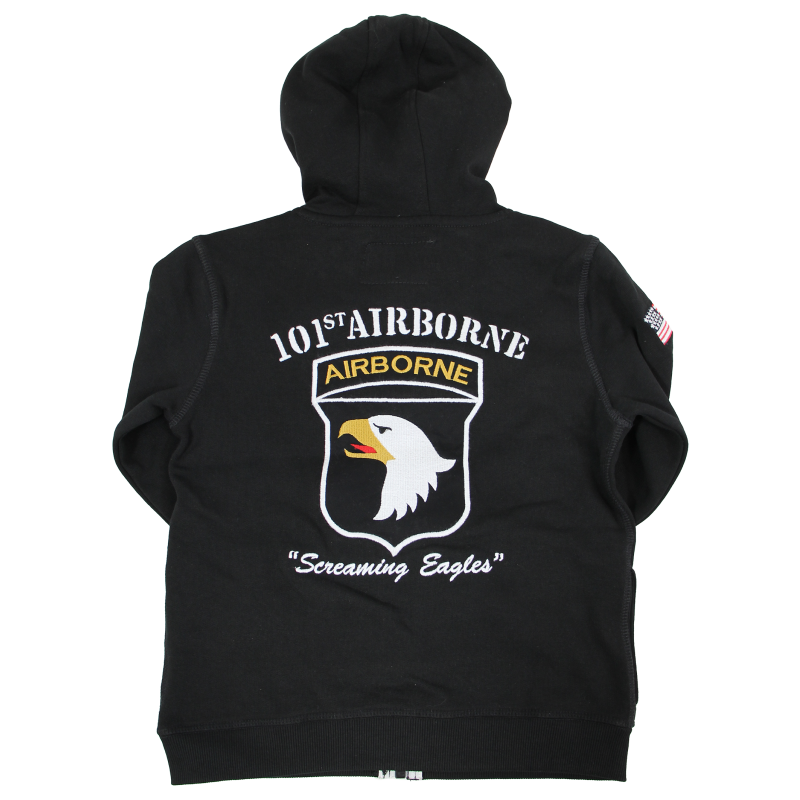 Hoodie, zipped, 101st Airborne Division, kids
