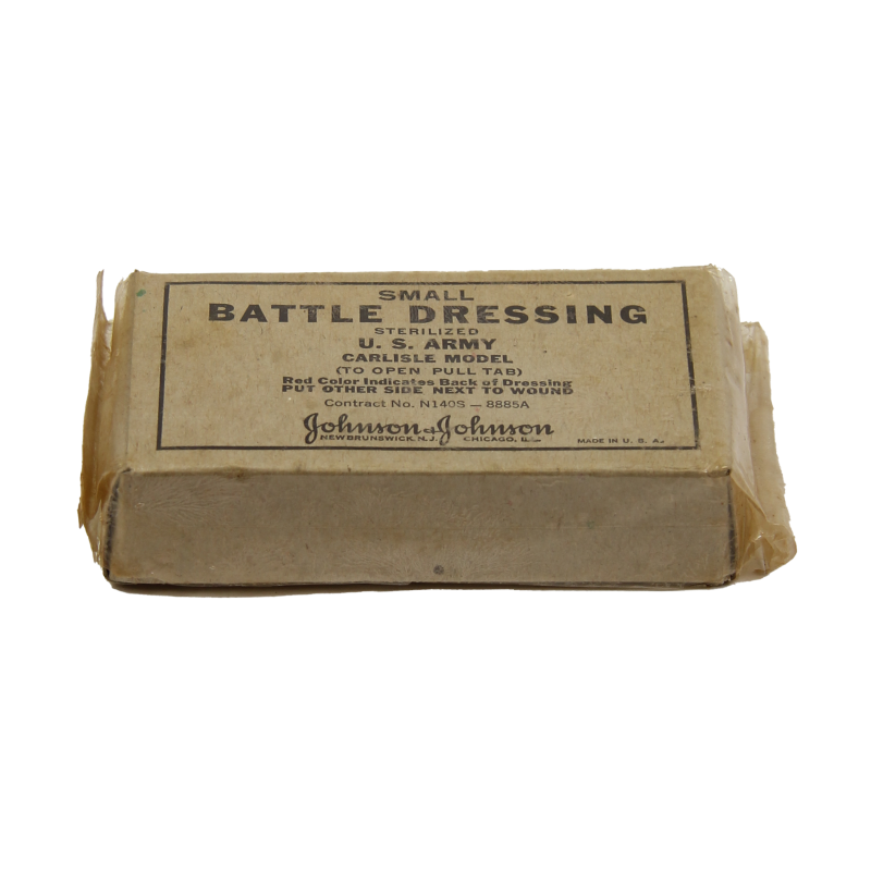 Pansement, Small Battle Dressing Sterilized, US Navy contract N140S (corpsman) Pansement, Small Battle Dressing Sterilized, US Navy contract N140S (corpsman)