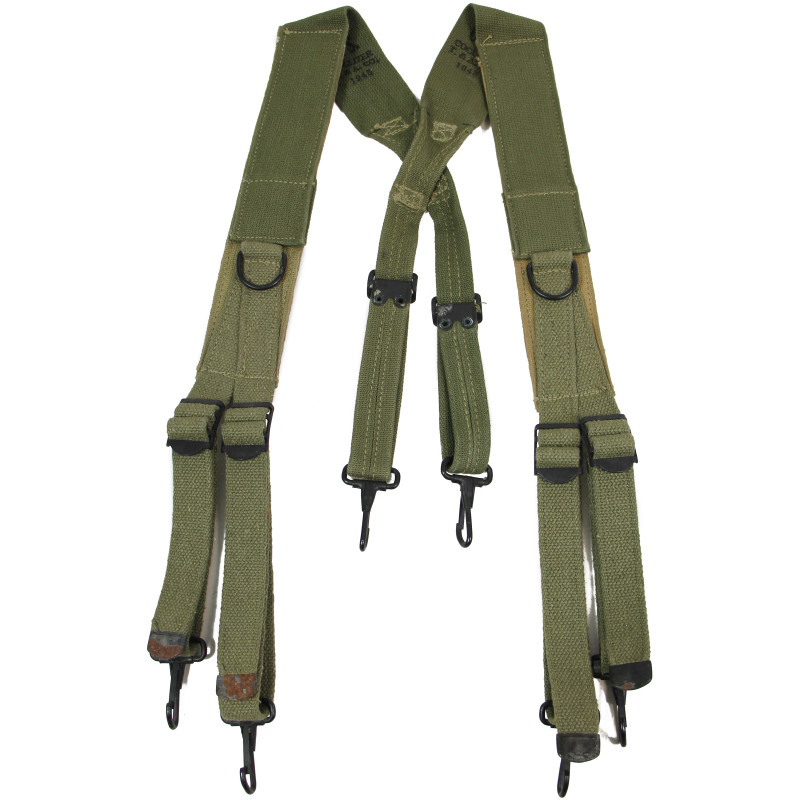 Suspenders, Belt, M-1943, Reinforced, Two-Tone, COGLIZER T. & A. CO. 1945