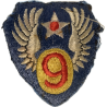 Patch, 9th Air Force, USAAF, British-Made
