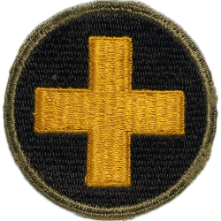 Insigne, 33rd Infantry Division, Bord vert, dos vert, 1943