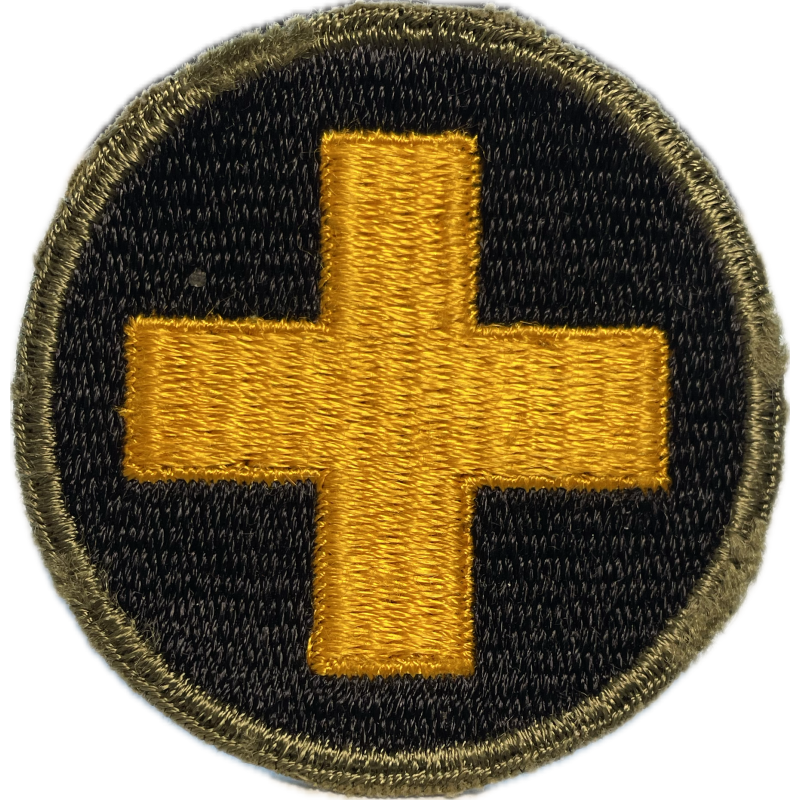 Patch, 33rd Infantry Division, OD border, Green Back, 1943