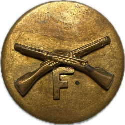 Disque de col infanterie, F Company, à écrou, Meyer