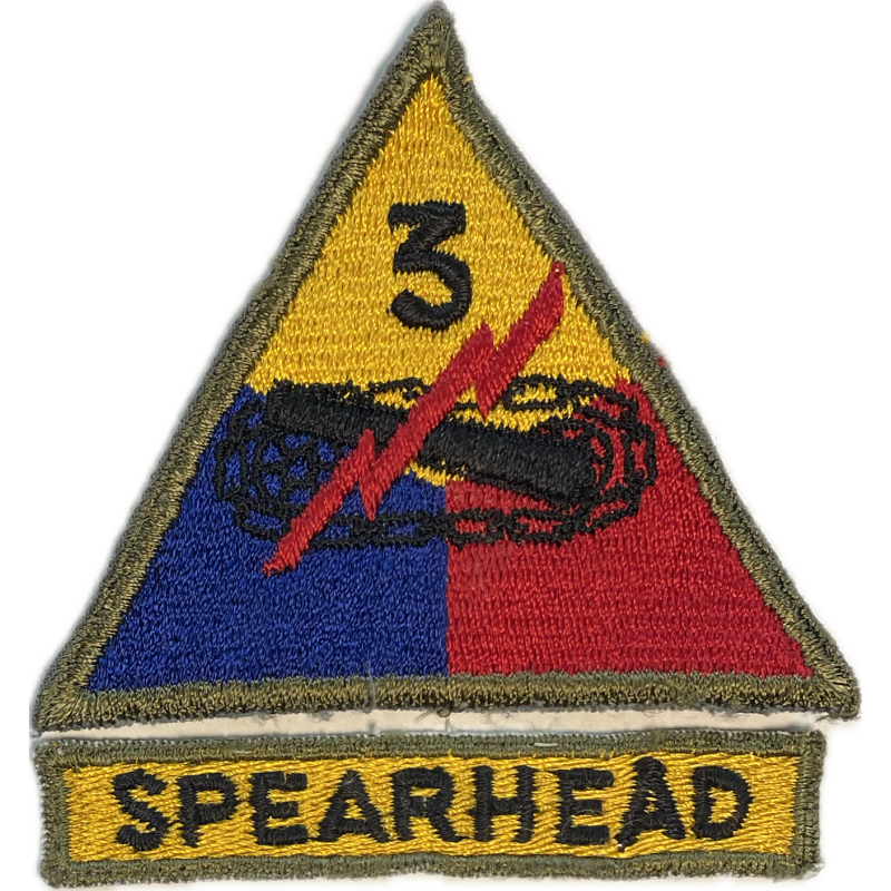 Insigne et Tab, 3rd Armored Division, Spearhead Insigne et Tab, 3rd Armored Division, Spearhead