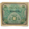Billet drapeau (billet d'invasion), 2 francs, 1944 Billet drapeau (billet d'invasion), 2 francs, 1944