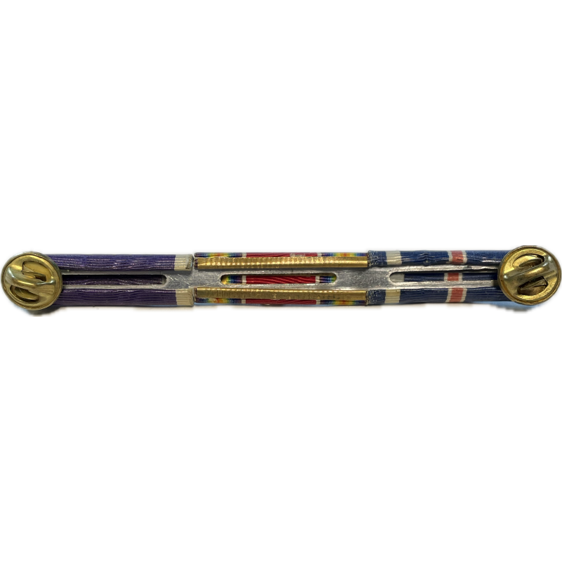 Rubans de décoration, Purple Heart, World War II Victory, Distinguished Flying Cross