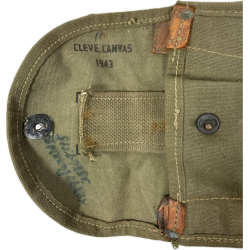 Étui de pelle pliante M-1943, CLEVE CANVAS 1943, 1er type