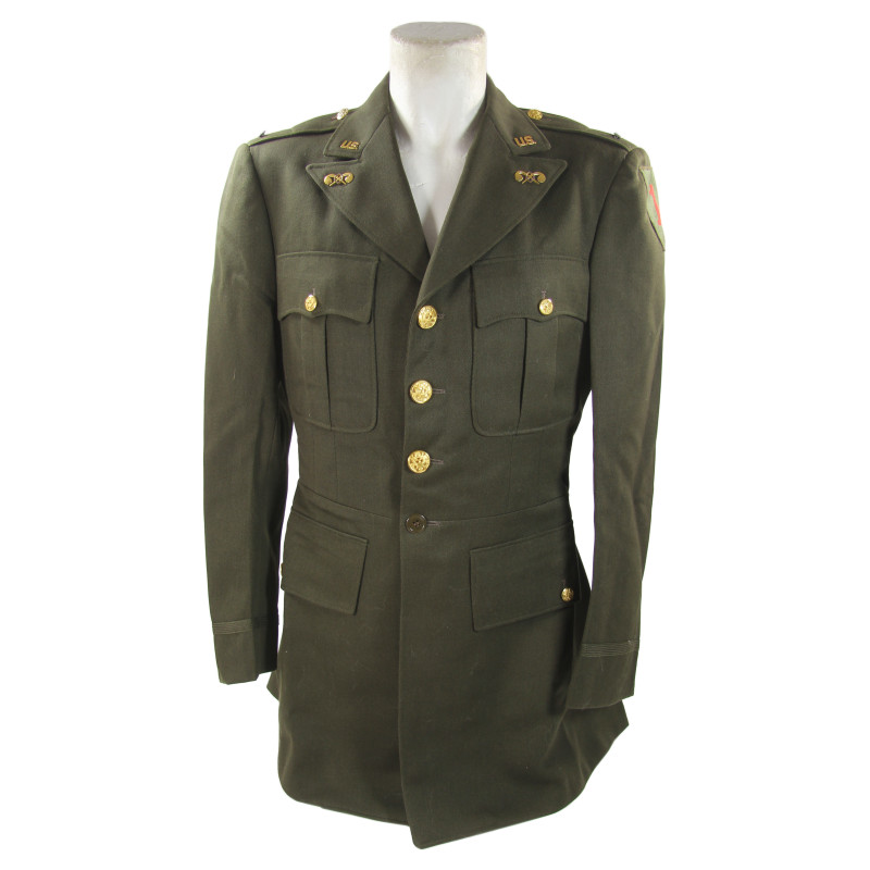 Coat, Service, Officer's, 1st Infantry Division, 1st Lt. Edward Hayes