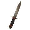 Knife, Fighting, Theater-Made, with Leather Scabbard