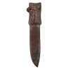 Knife, Fighting, Theater-Made, with Leather Scabbard