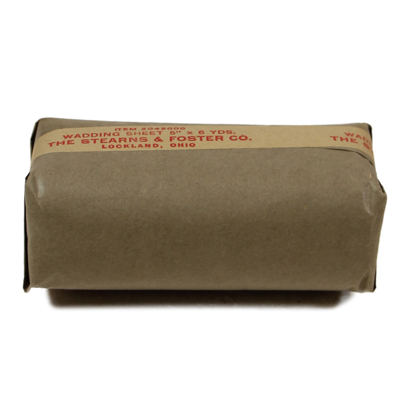 Paquet de coton absorbant, US Army Medical Department, Item No. 2042000, intact